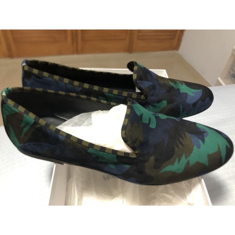 Tomas Maier Camo Palm Smoking slipper sz. 10